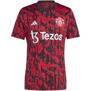 Adidas Manchester United predzápasový dres červený pánsky 2023-2024