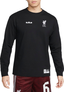 Nike LeBron James Liverpool FC tričko s dlhými rukávmi čierne pánske - SKLADOM
