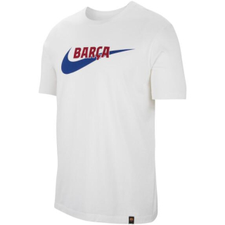 Nike FC Barcelona tričko biele pánske