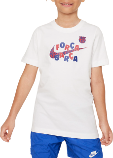 Nike FC Barcelona tričko biele detské