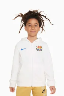 Nike FC Barcelona mikina biela detská