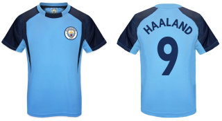 Manchester City Erling HAALAND tréningové tričko modré detské