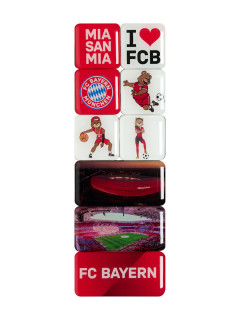 FC Bayern München - Bayern Mníchov set magnetiek (9 ks v balení)