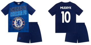 Chelsea FC Mychajlo Mudryk pyžamo modré detské