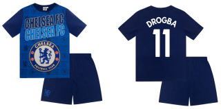 Chelsea FC Didier Drogba pyžamo modré detské