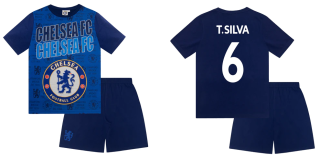 Chelsea FC Thiago Silva pyžamo modré detské