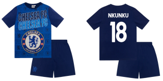 Chelsea FC Christopher Nkunku pyžamo modré detské