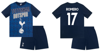 Tottenham Hotspur Cristian Romero pyžamo modré detské