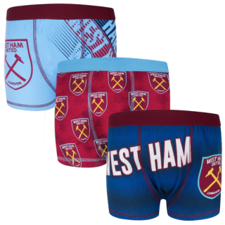 West Ham United FC boxerky detské (3 ks v balení)