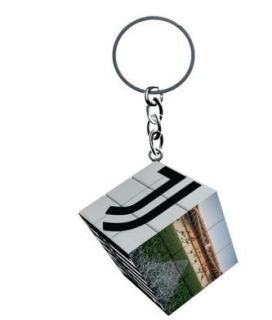 Juventus kľúčenka / prívesok na kľúče Rubikova kocka
