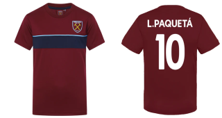 West Ham United FC Lucas Paquetá tričko bordové detské