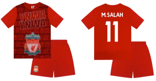 Liverpool FC Mohamed Salah pyžamo červené detské