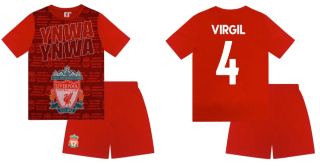 Liverpool FC Virgil van Dijk pyžamo červené detské