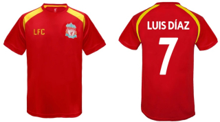 Liverpool FC Luis Díaz tréningové tričko červené pánske