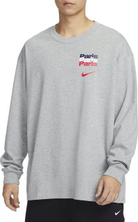 Nike Paris Saint Germain - PSG tričko s dlhými rukávmi šedé pánske