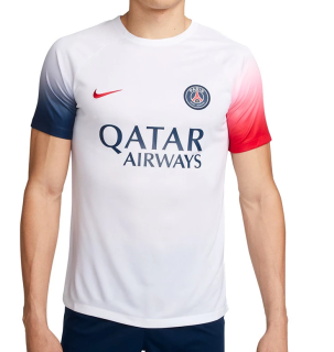 Nike Paris Saint-Germain FC - PSG predzápasový dres biely pánsky 2023-2024