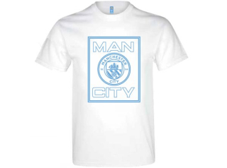 Manchester City tričko biele pánske