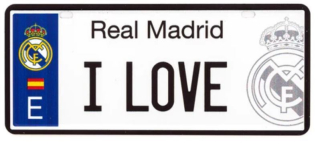 Real Madrid značka do auta