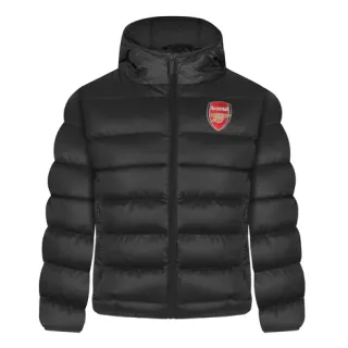 Arsenal zimná bunda čierna detská