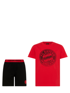 FC Bayern München - Bayern Mníchov pyžamo červeno-čierne detské