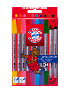 FC Bayern München - Bayern Mníchov farebné obojstranné fixky (10 ks v balení)