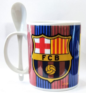 FC Barcelona hrnček s lyžičkou