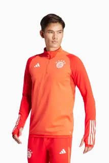 Adidas FC Bayern München - Bayern Mníchov tréningová mikina červená pánska 2023-2024