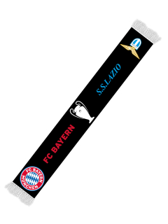 FC Bayern Mníchov vs S.S. Lazio UEFA Champions League pletený šál 2024