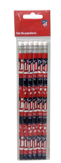 Atlético Madrid ceruzky s gumou (6 ks v balení)