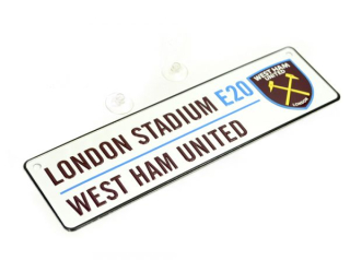 West Ham United FC kovová značka