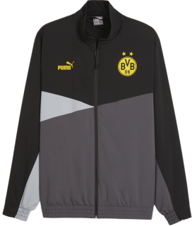 Puma Borussia Dortmund BVB 09 bunda šedo-čierna pánska