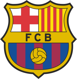 FC Barcelona nálepka - rôzne rozmery - SKLADOM