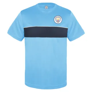 Manchester City tréningové tričko bledomodré pánske