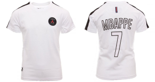 Paris Saint Germain - PSG Kylian MBAPPE tričko biele detské - SKLADOM