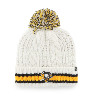 '47 Brand Pittsburgh Penguins pletená zimná čiapka biela - SKLADOM