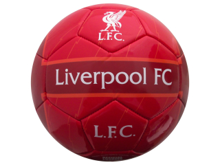 Liverpool FC futbalová lopta červená
