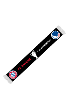 FC Bayern Mníchov vs FC Kodaň UEFA Champions League pletený šál 2023