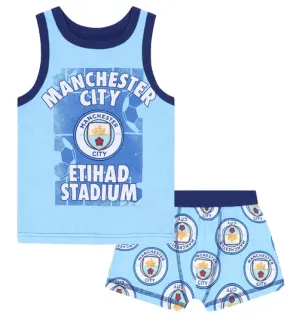 Manchester City boxerky a tielko detské - SKLADOM